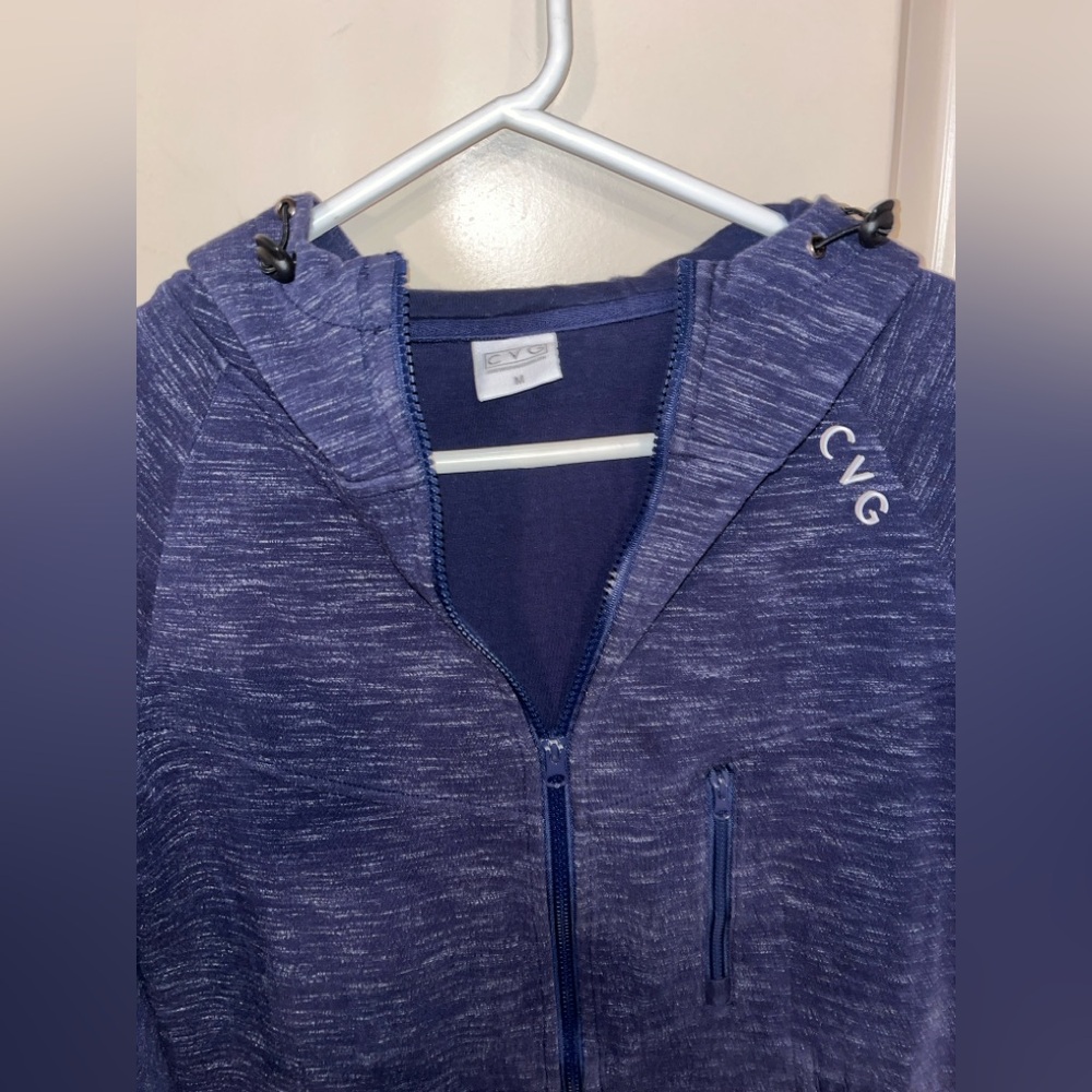 CVG Blue performance zip-up Hoodie M